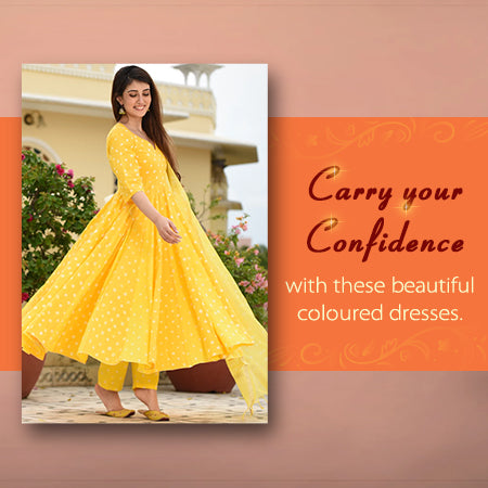 Carry your Confidence with these beautiful coloured dress