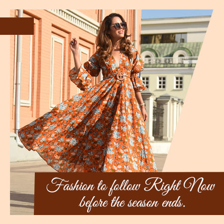 Fashion to follow Right Now before the season ends
