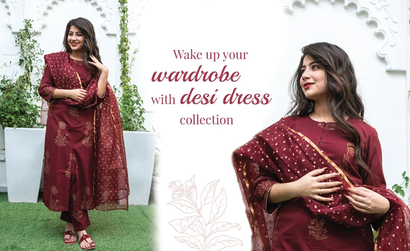 Wake up your wardrobe with Bunaai's desi dress collection