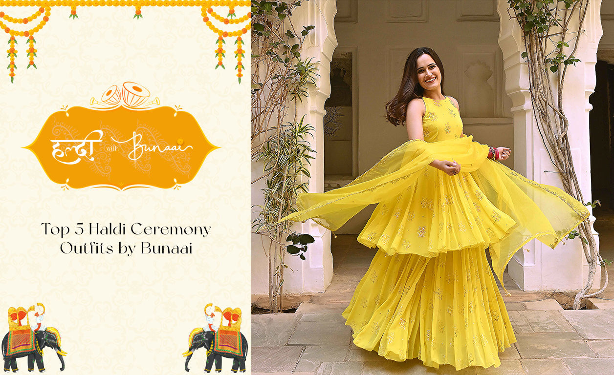 Top 5 Haldi Ceremony Outfits by Bunaai