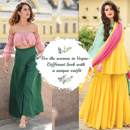 For the women in Vogue - Different look with a unique outfit.