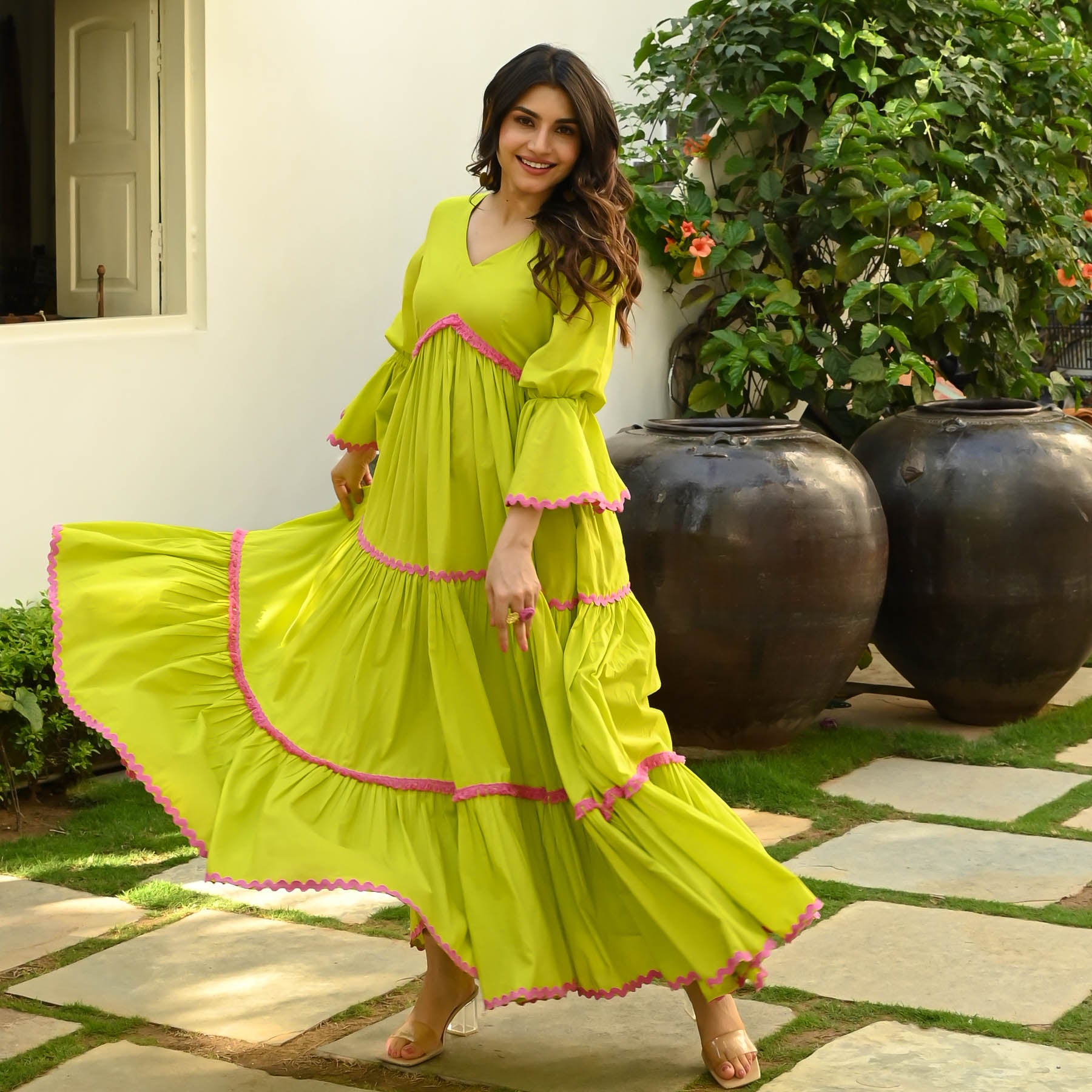 Lime Green Dress for Women Online