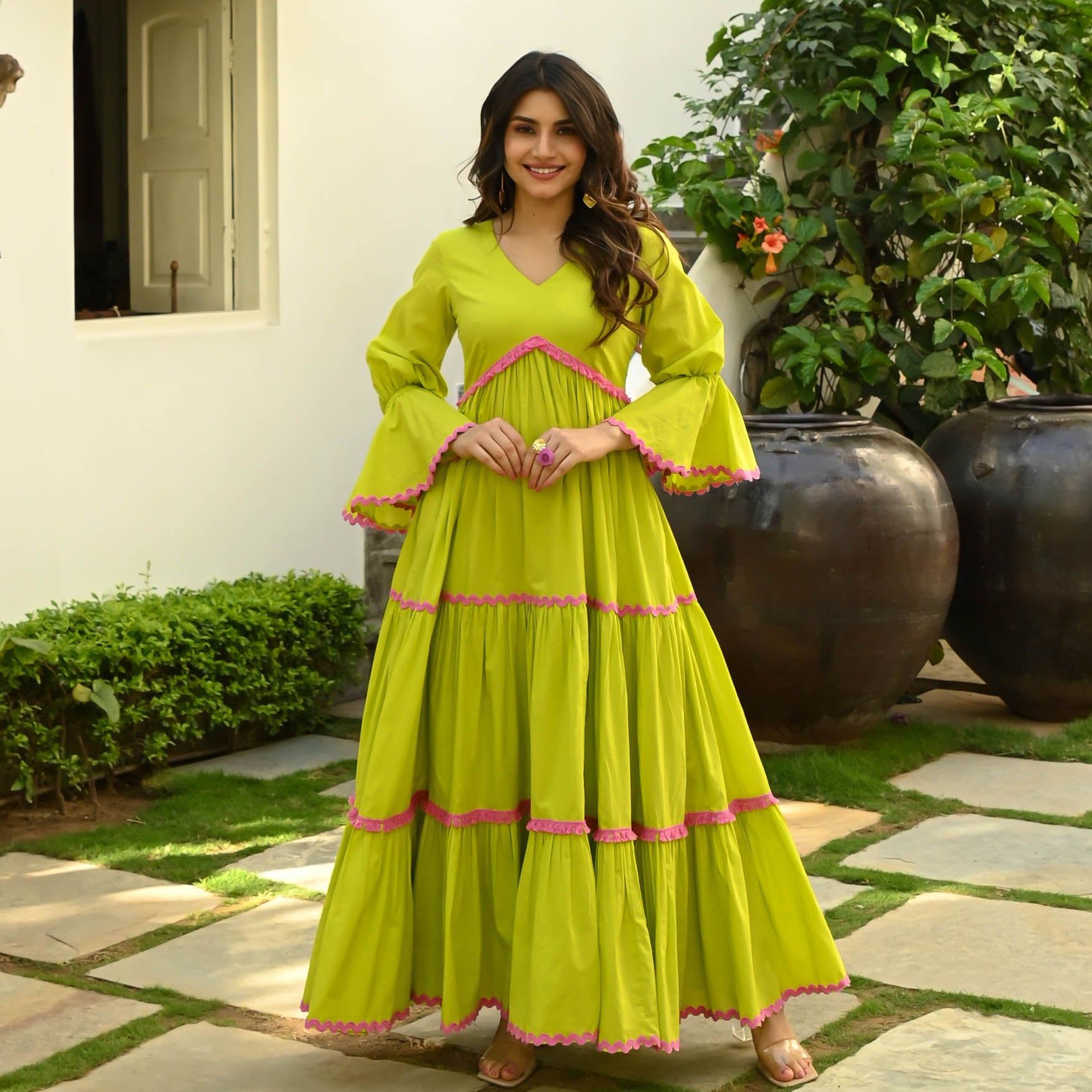 Lime Green Dress for Women Online