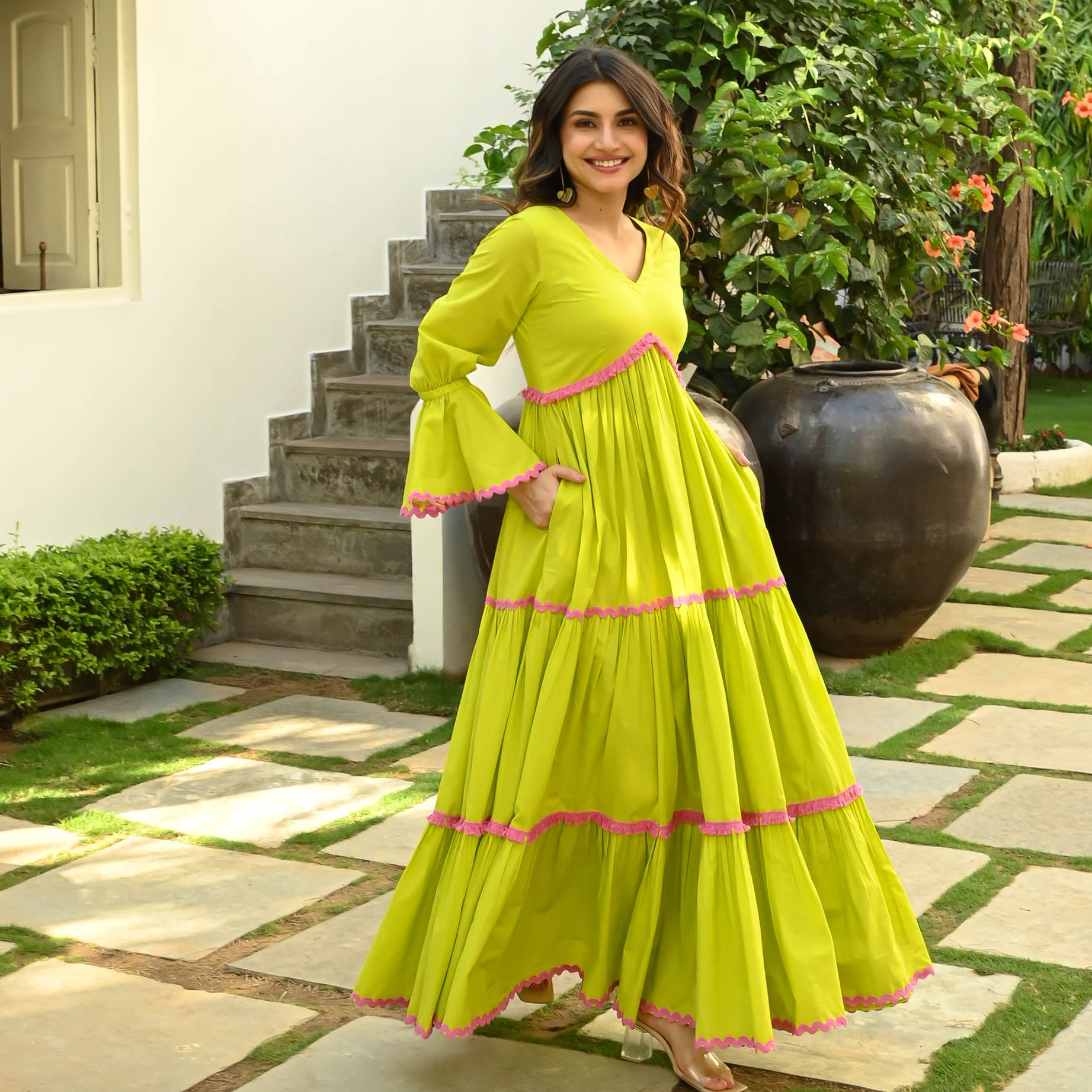 Lime Green Dress for Women Online