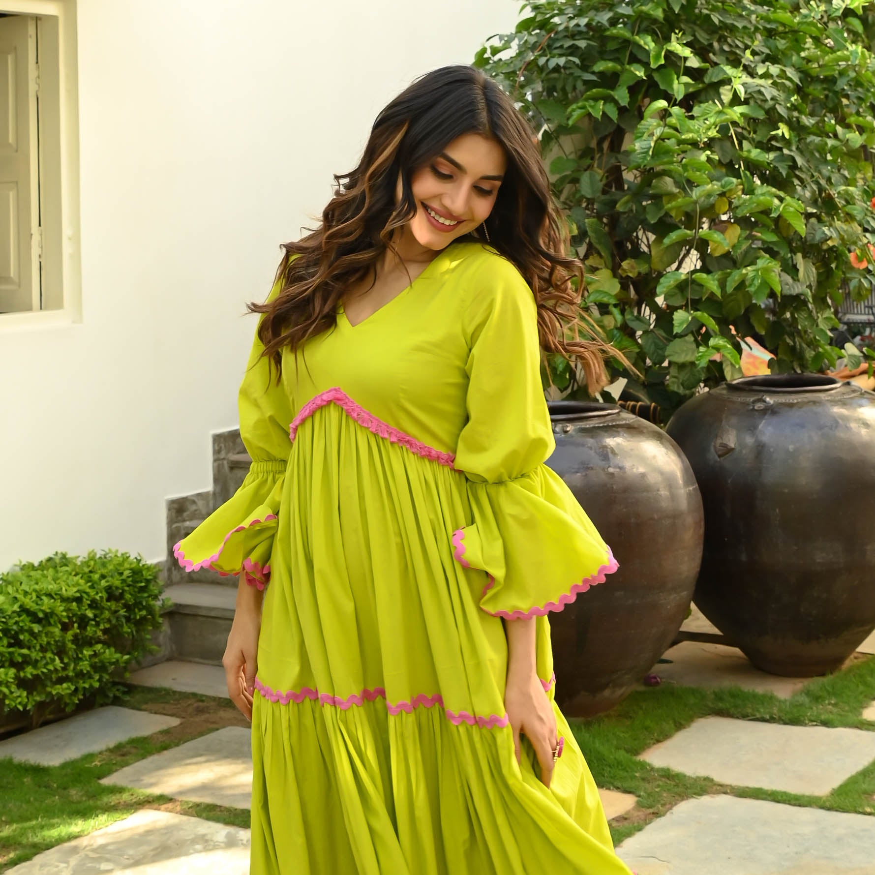 Lime Green Dress for Women Online