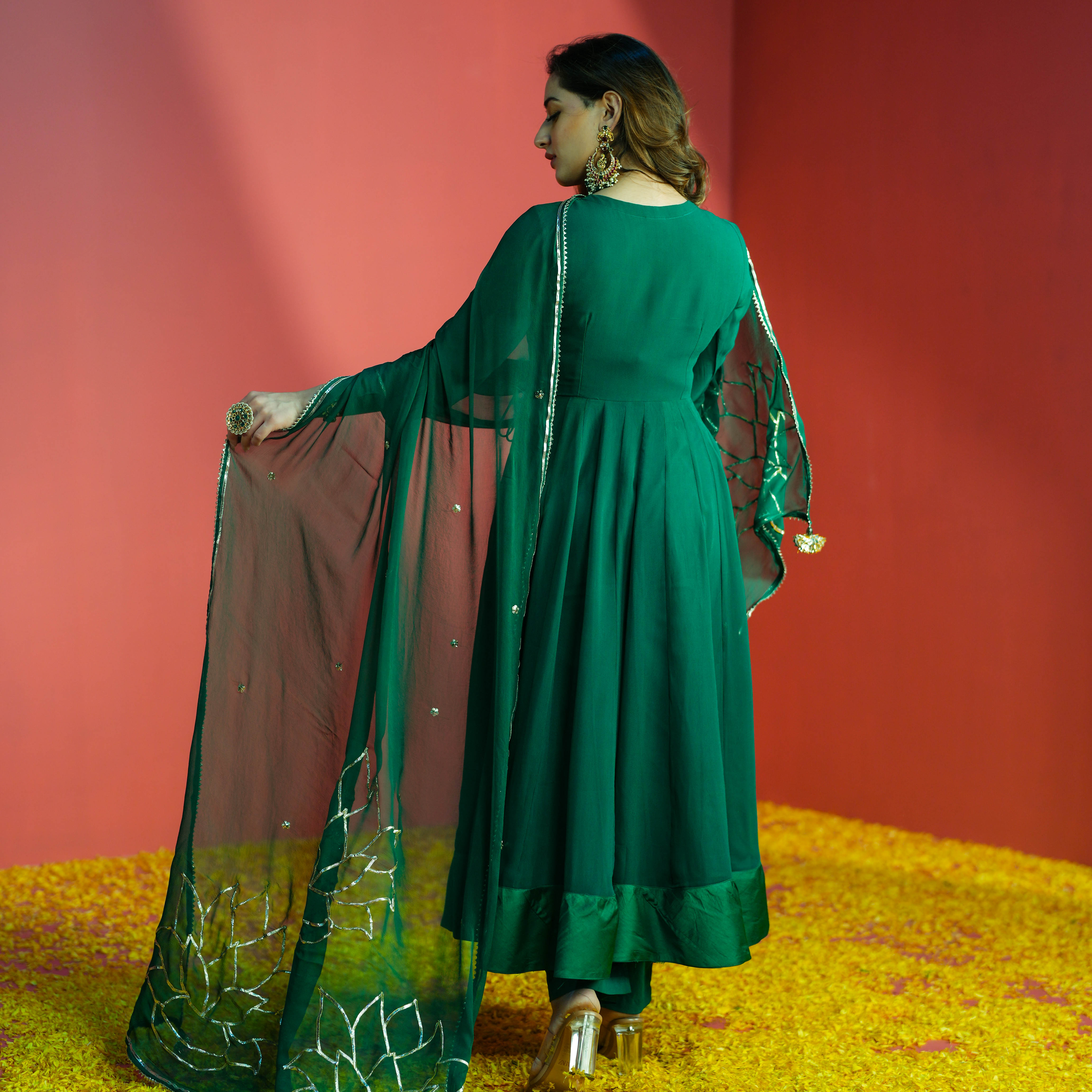 Green Anarkali Suit for Women Online