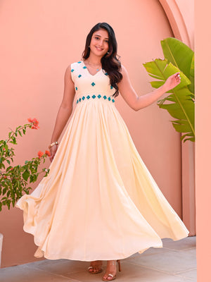 Biscotti Beige Cotton Dress