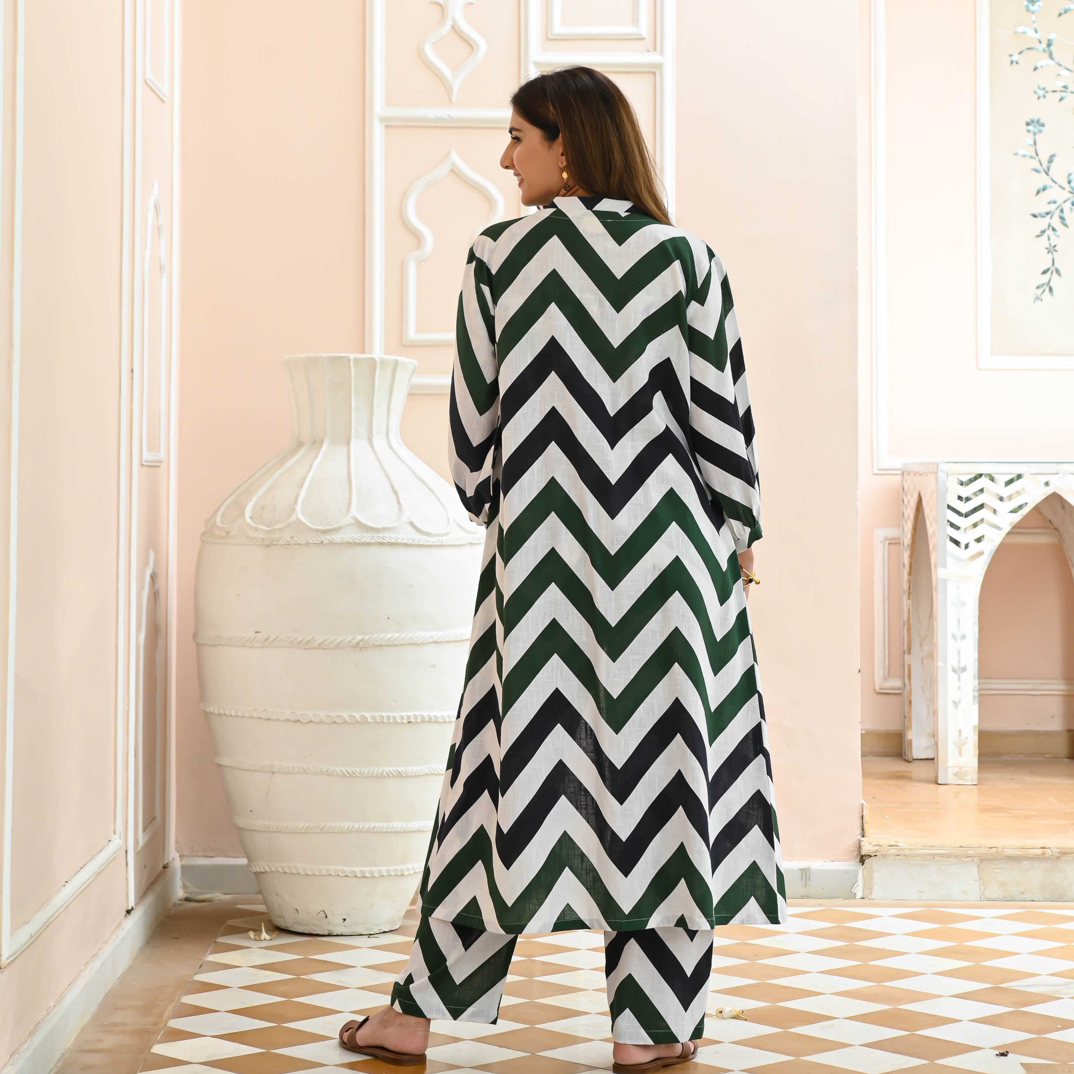 Inaya Chevron Co-ord Set for Women Online