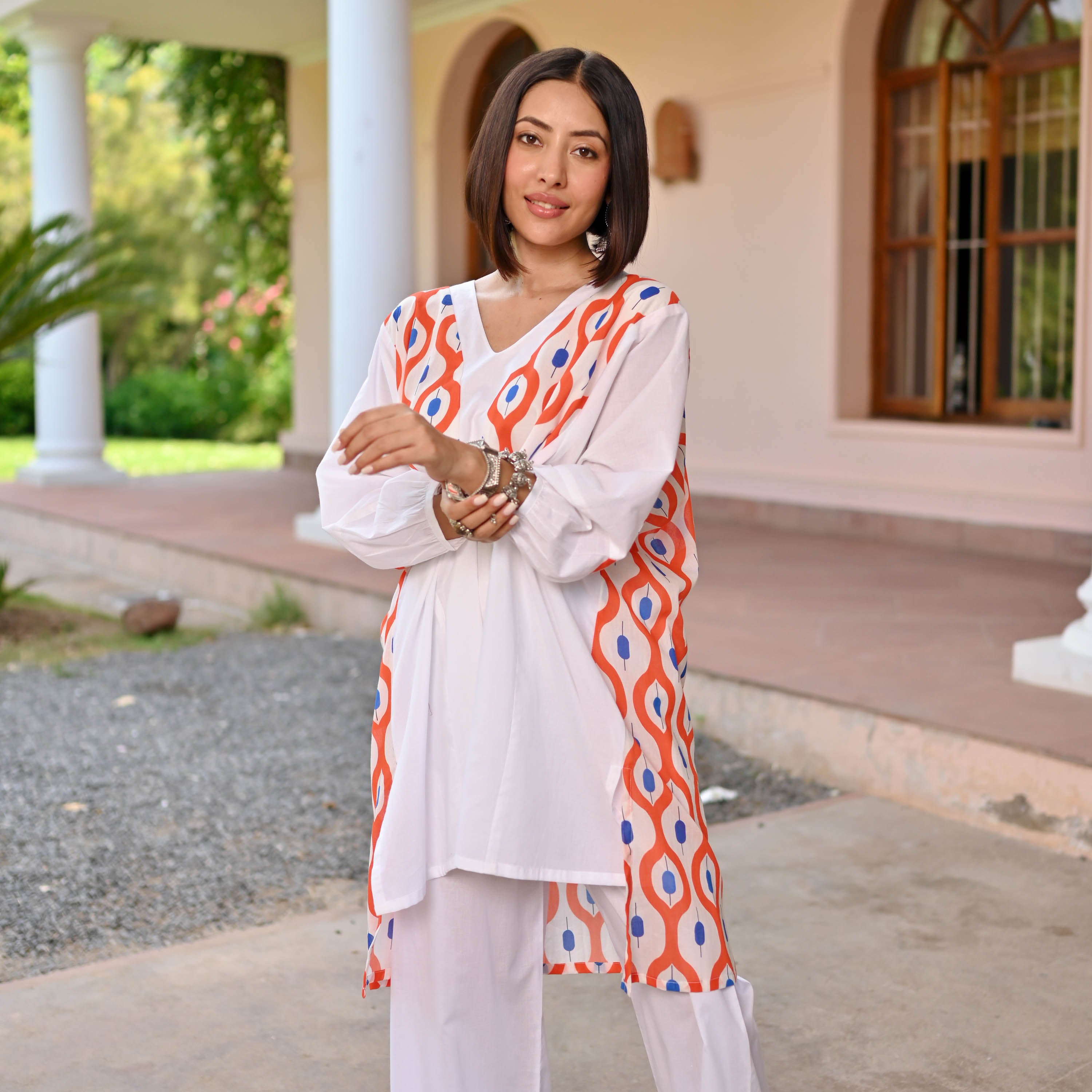 Weave of Wonder Designer Cotton Kurta Set For Women Online