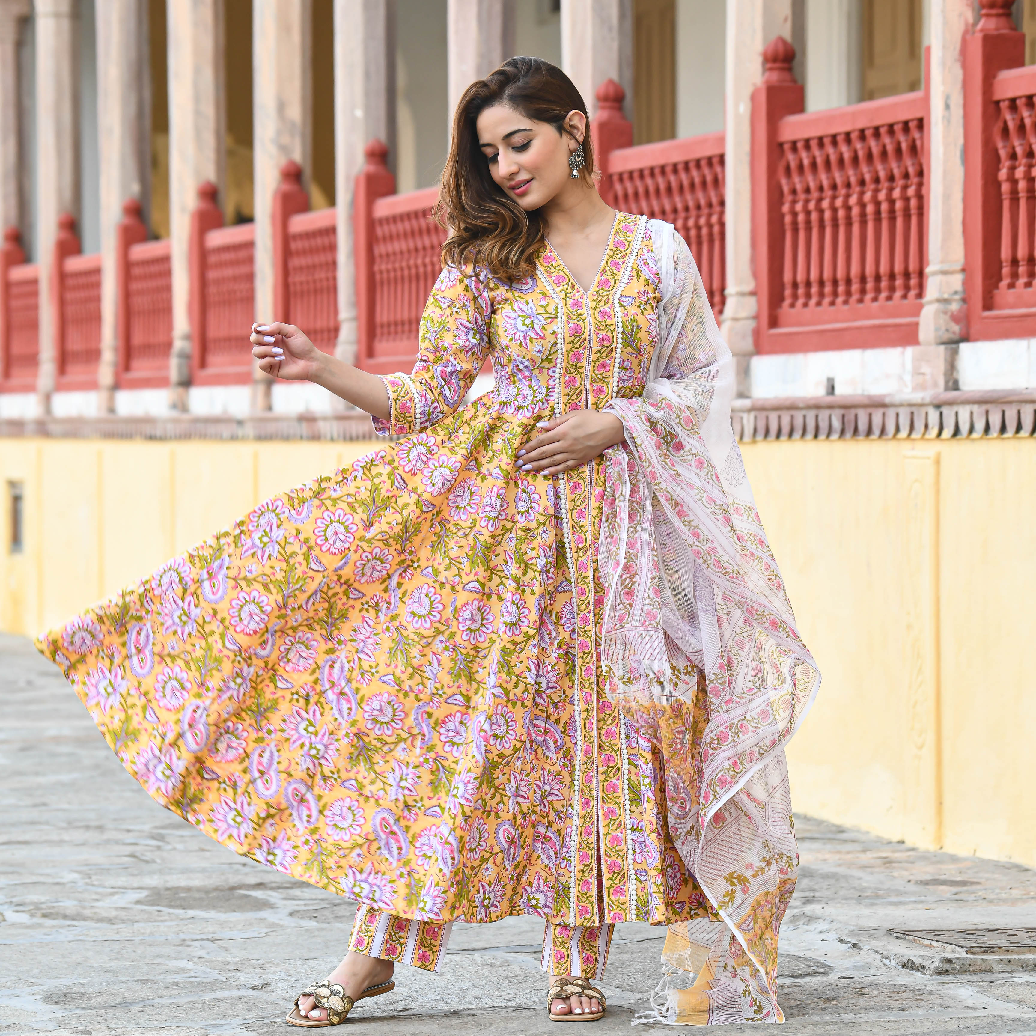 Buy Pure Cotton Salwar Suits For Girls And Ladies In India - Stylecaret.com