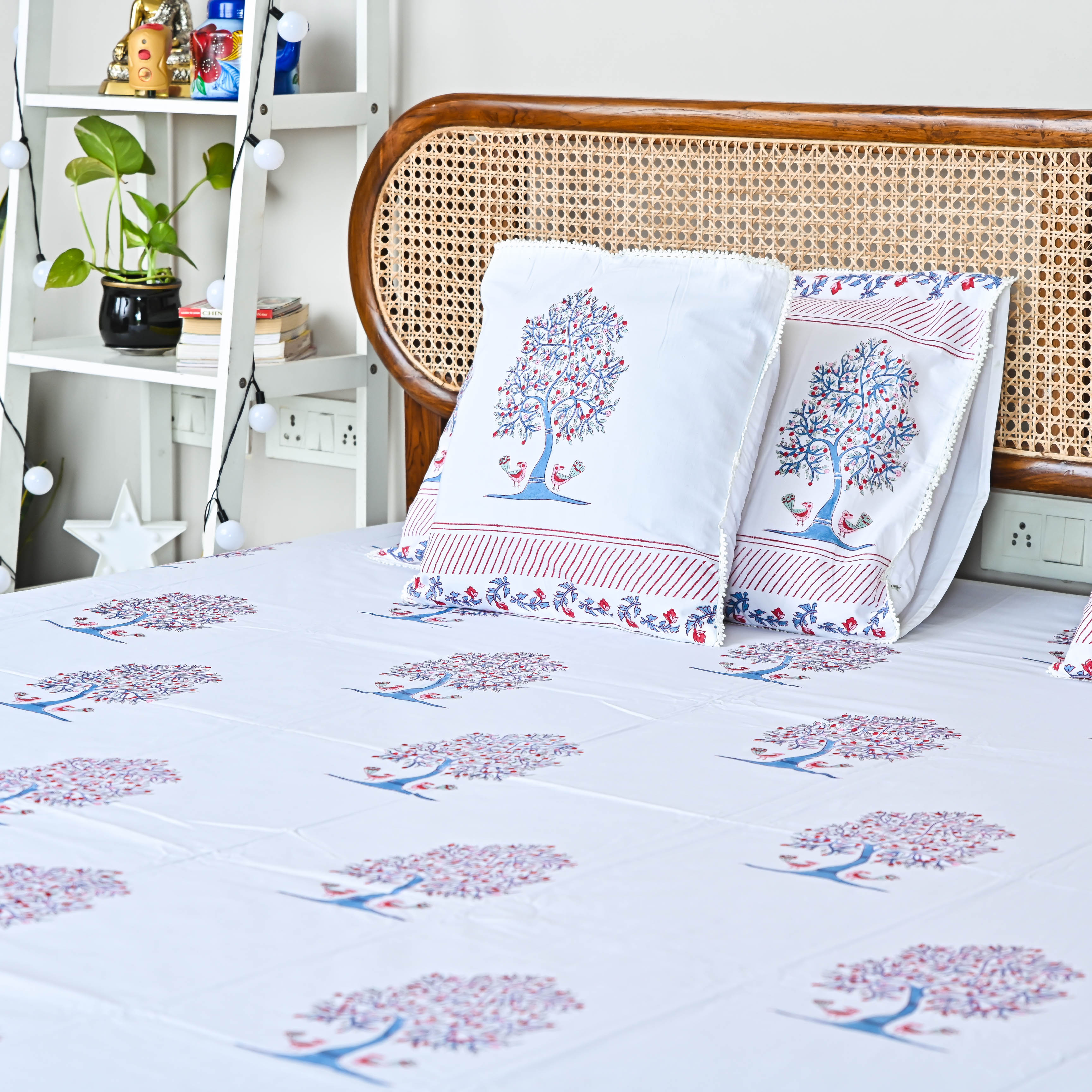 Cotton Handblock printed Bedsheet