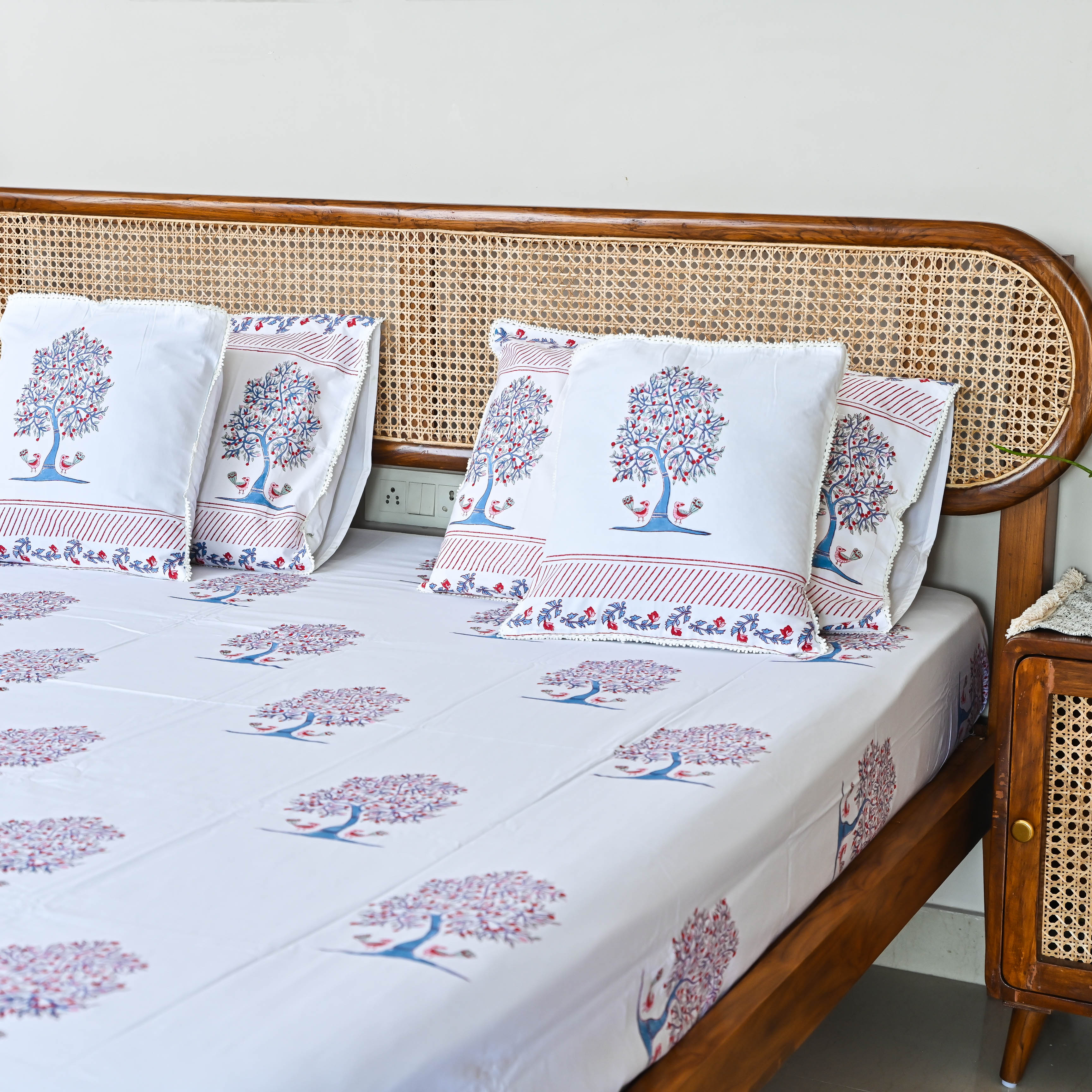 Cotton Handblock printed Bedsheet