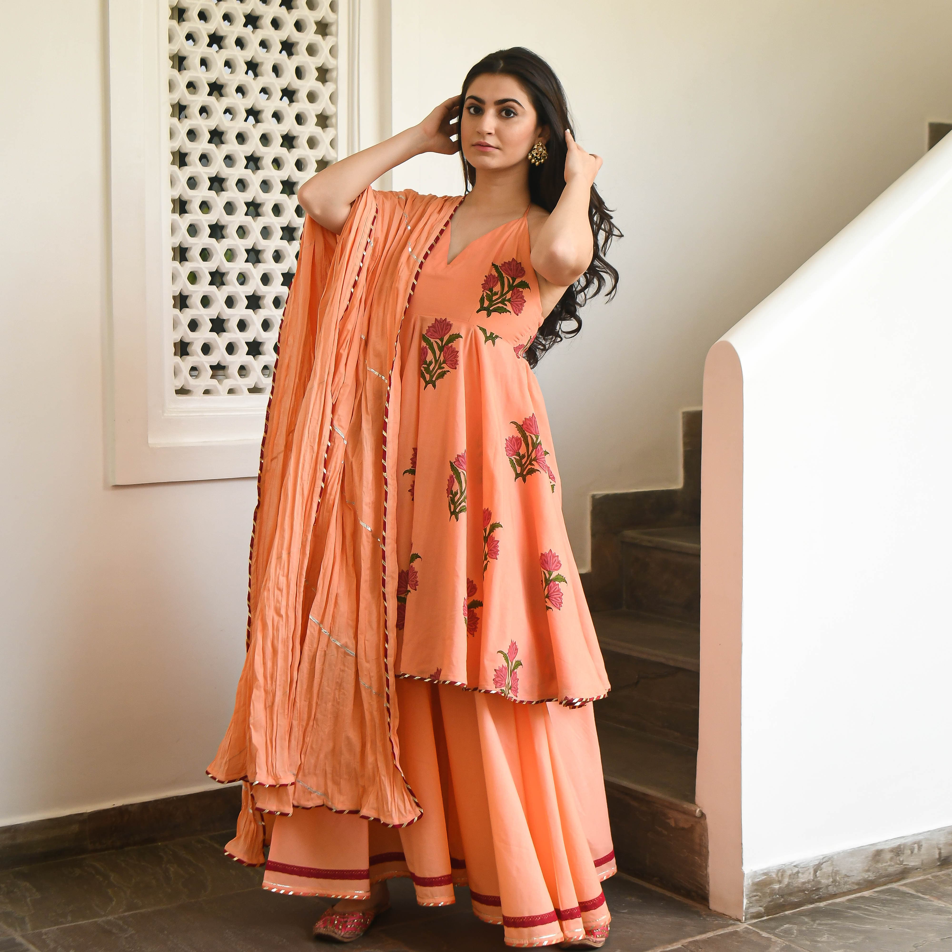 Trikshan Designer Cotton Suit Set With Dupatta For Women Online
