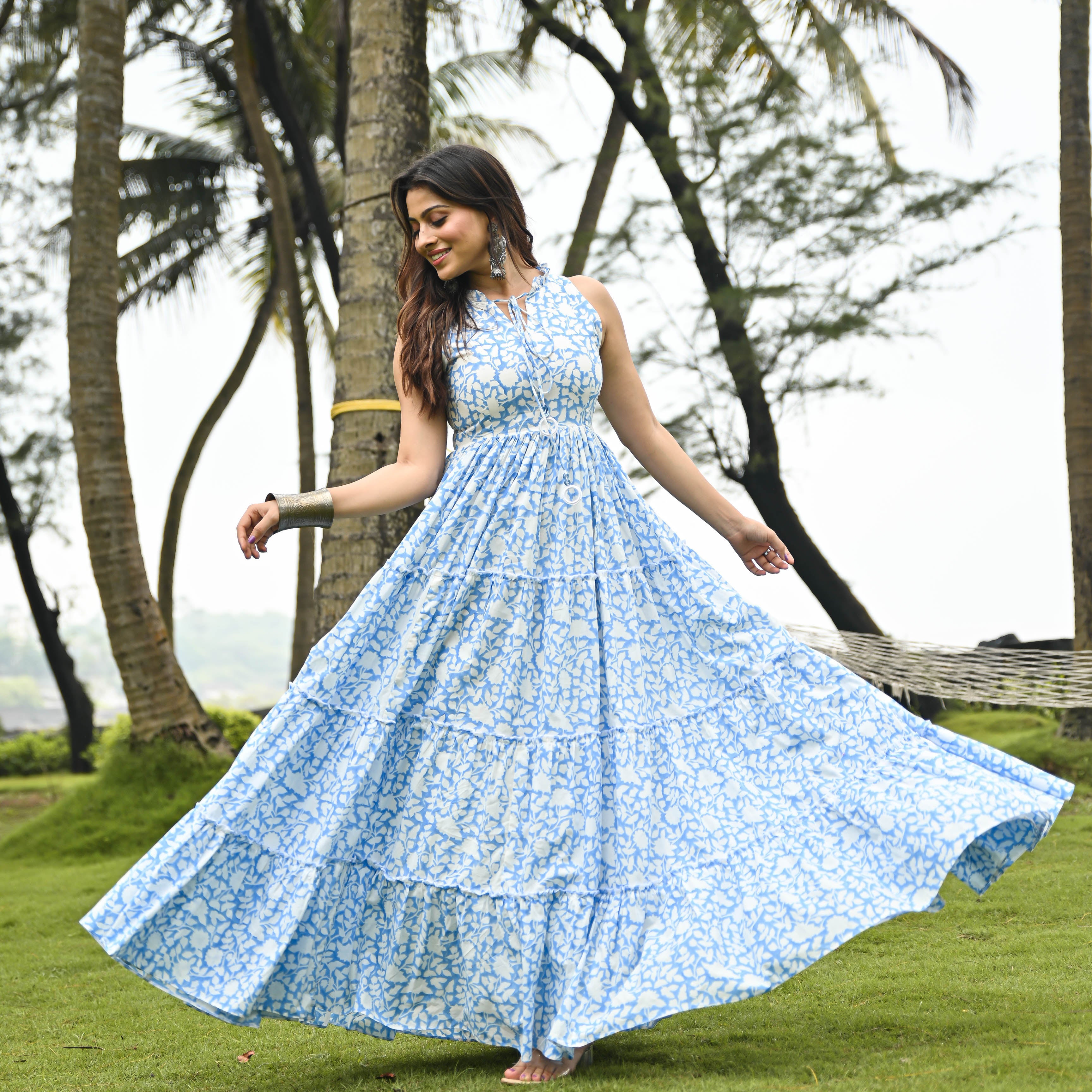 Buy Focil Long Dress at Rs 1800 online from Bullionknot Long Dresses   BK264N