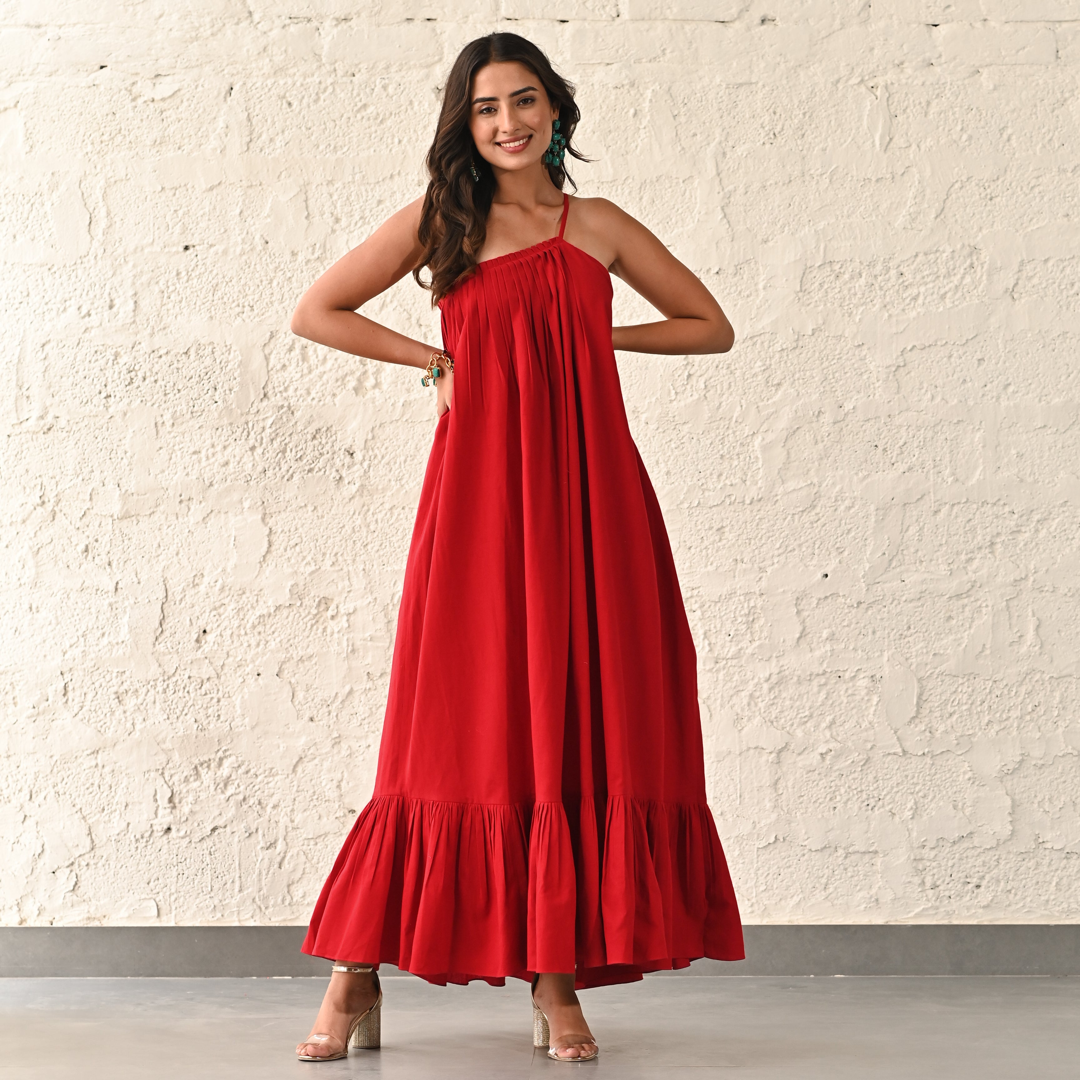  Current Red Designer Long Dress For Women Online