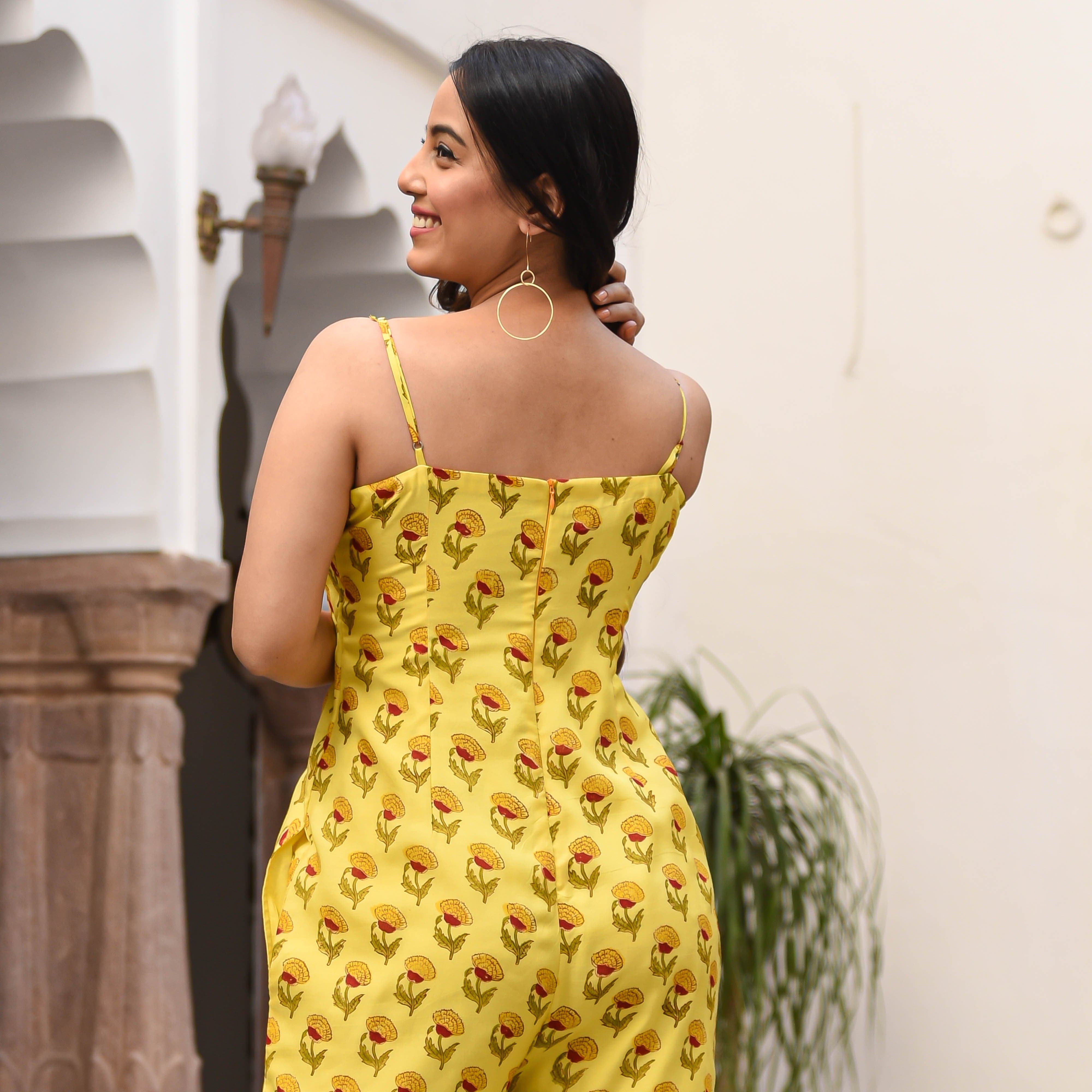 Details more than 170 yellow jumpsuit online latest