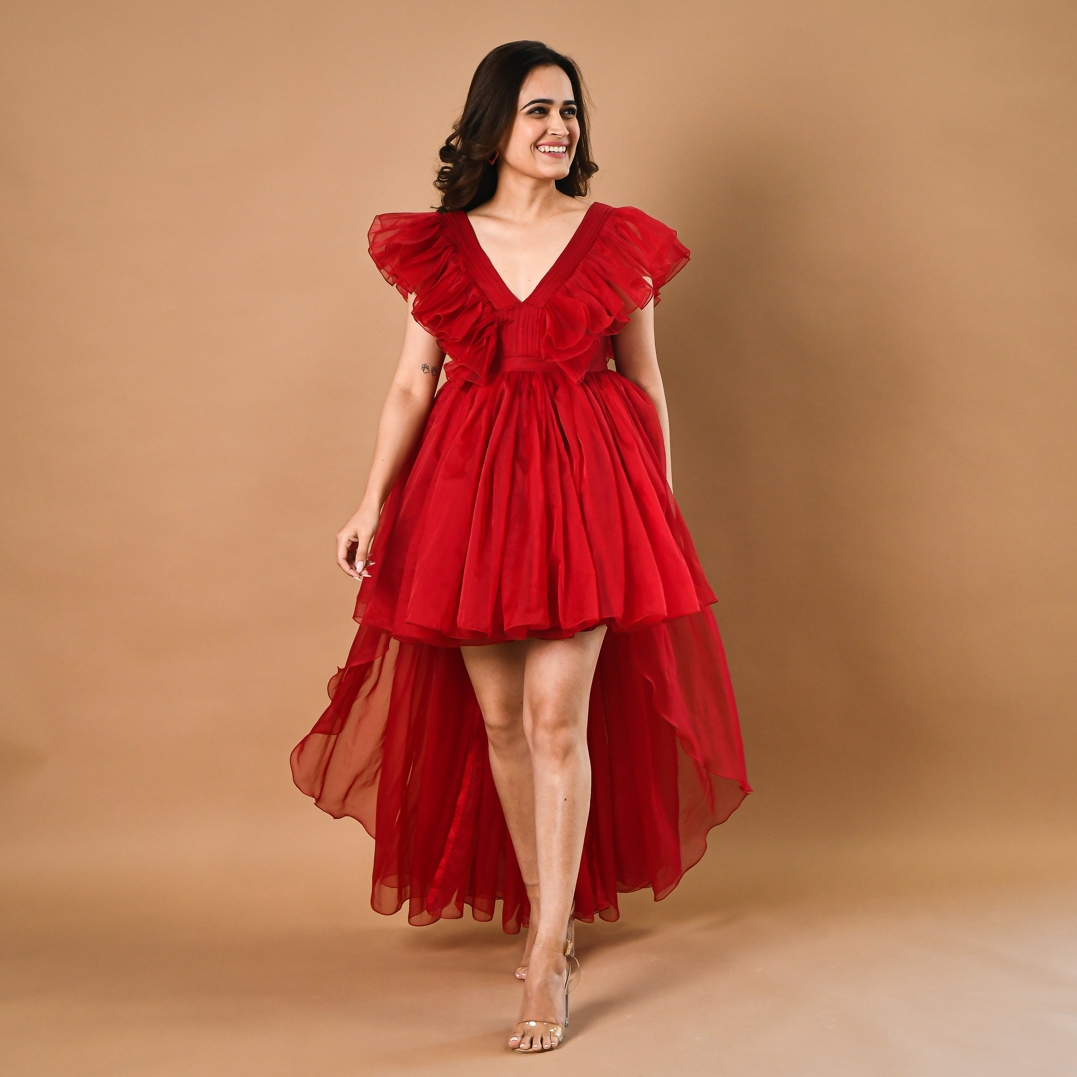 Fairytale Red Organza Dress
