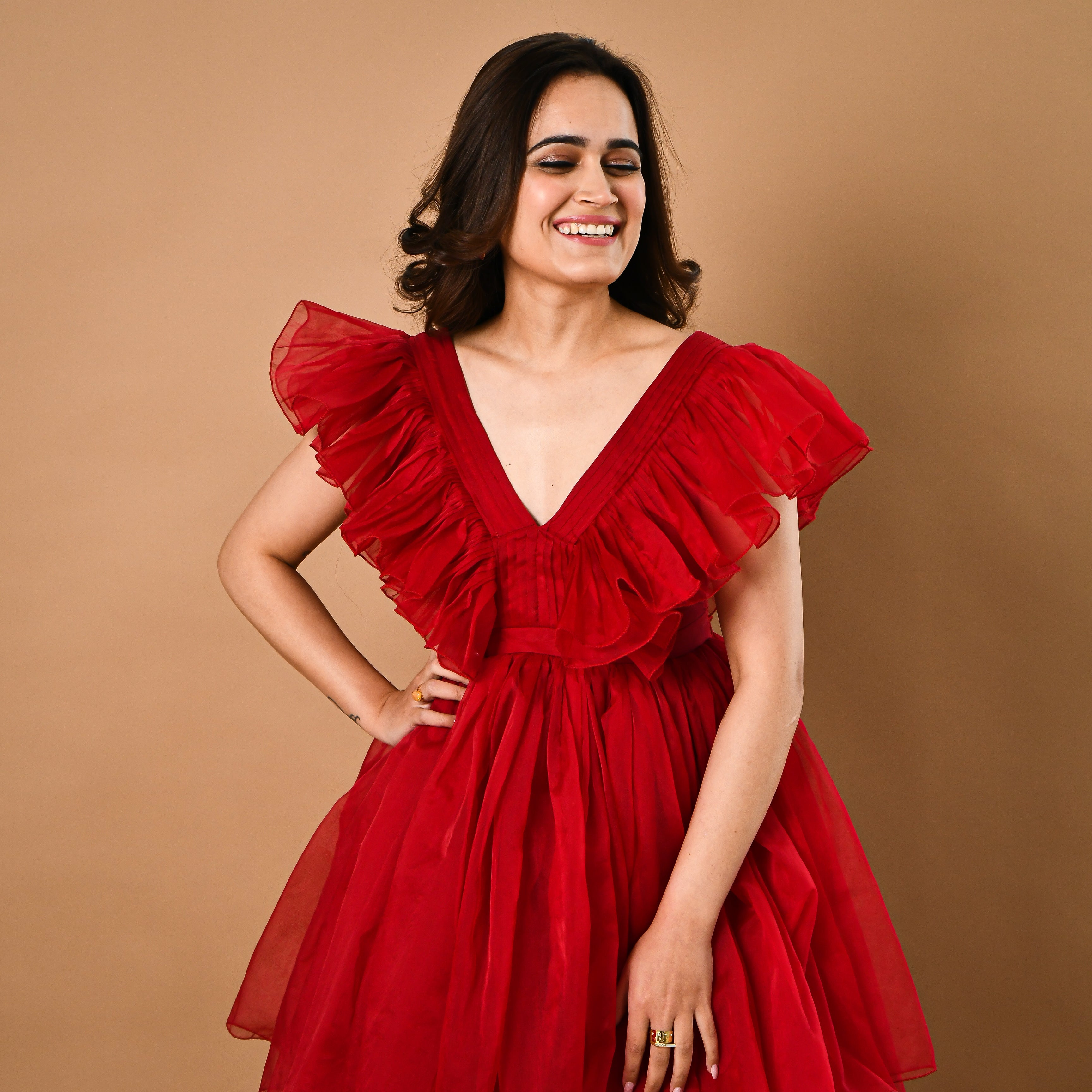 Buy FLAWLESS FIR RED DRESS for Women Online in India