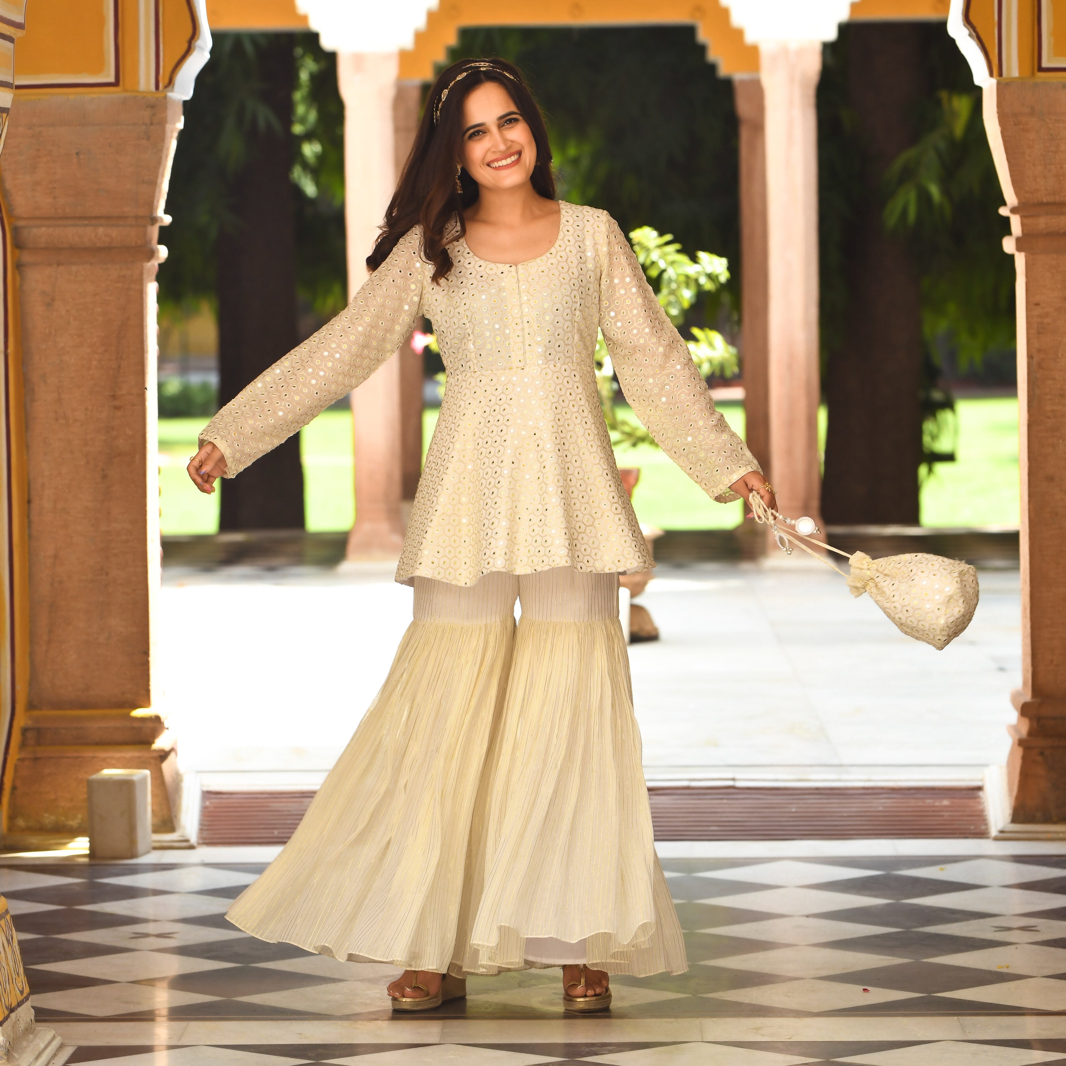 Chand Golden Designer Traditional Suit Set For Women Online