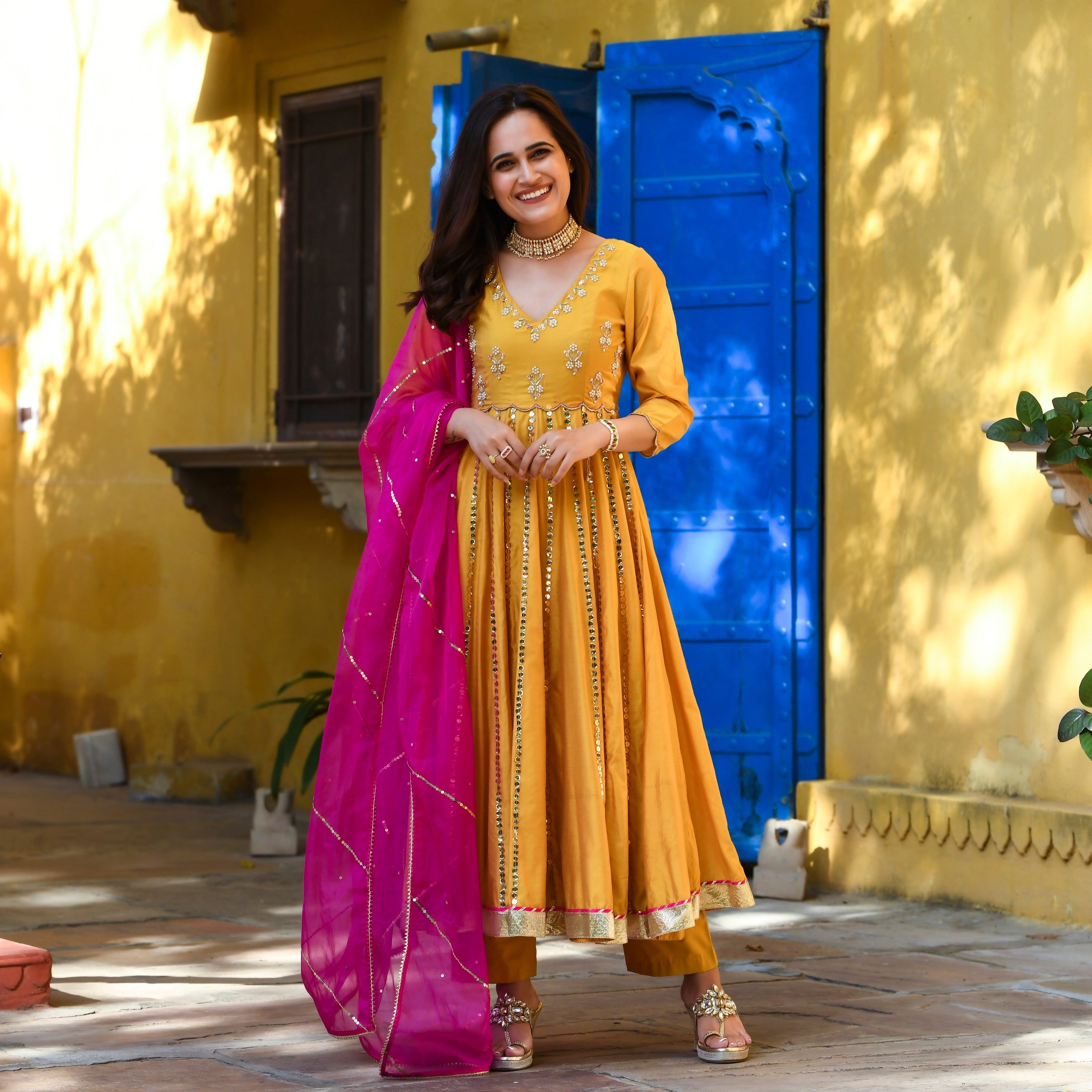 Pink, Yellow, Blue, Cotton Women,Salwar,Kameez,Shalwar,Pant,Readymade ,Kurti,Kurta,Suit,Set,p… | Cotton saree designs, Party wear indian dresses,  Latest dress design