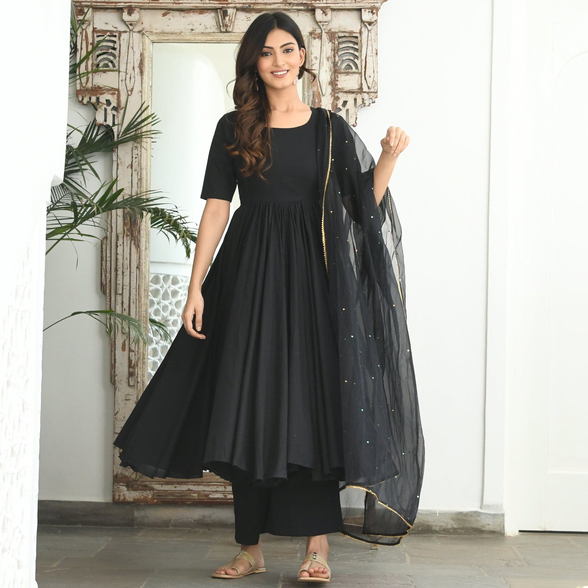 shop amazing quality black cotton suit online 