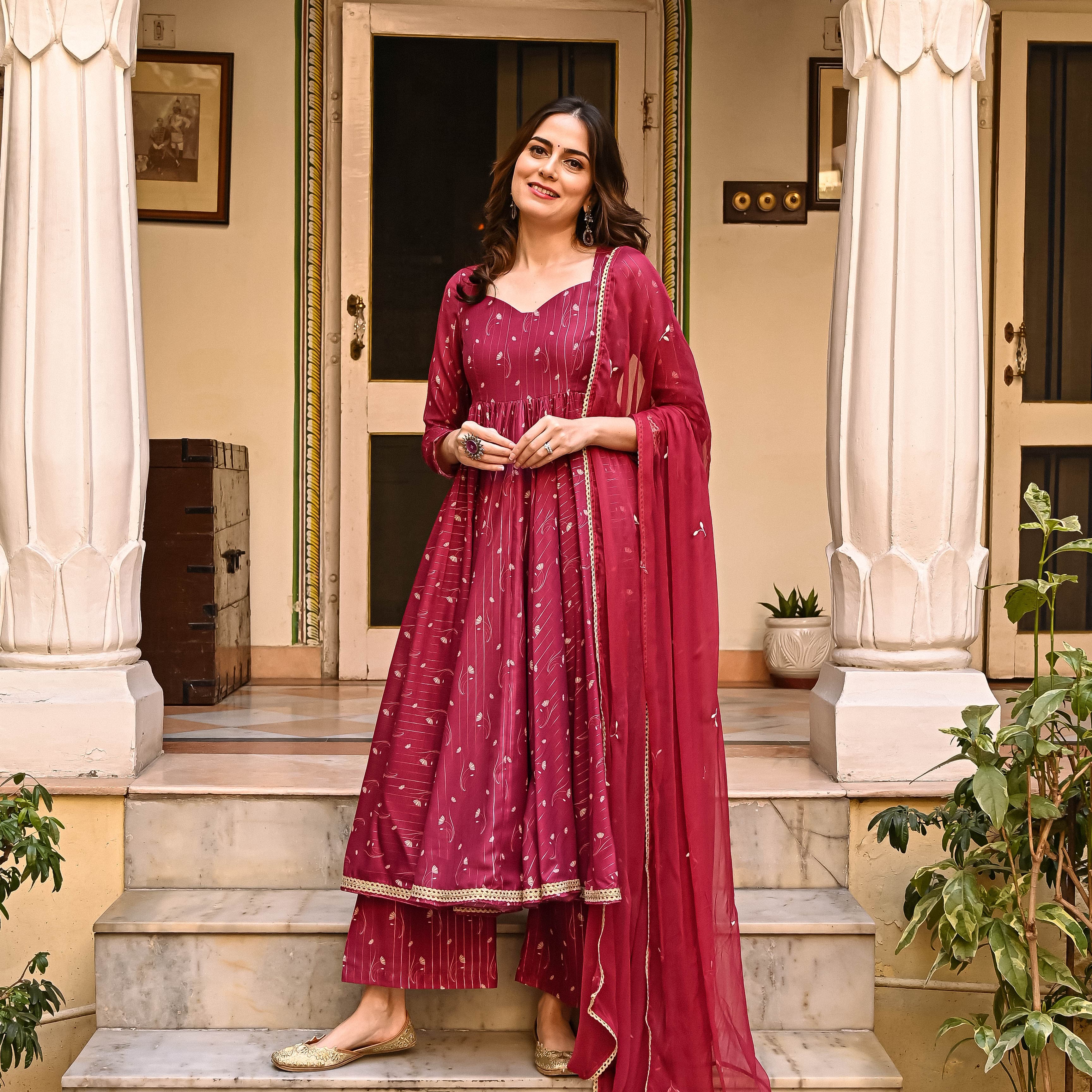 Arisha Lurex Suit Set