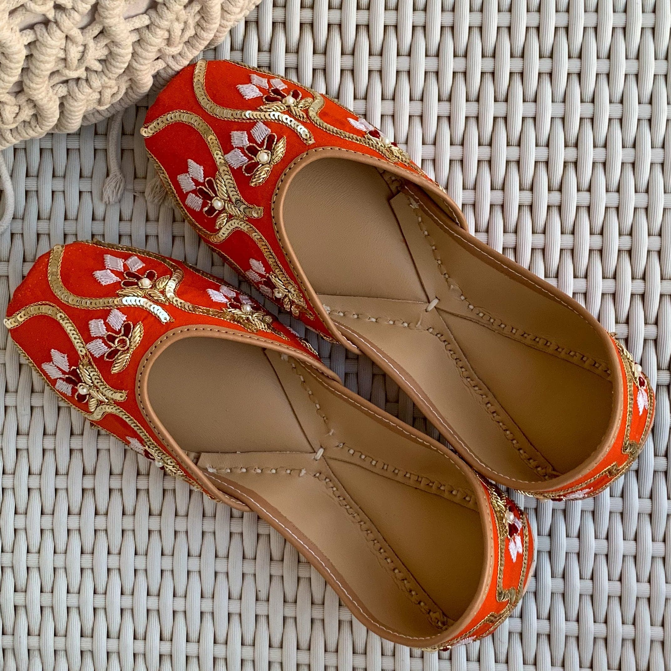 Florentina Handcrafted Hand Embroidered Jutti For Women Online