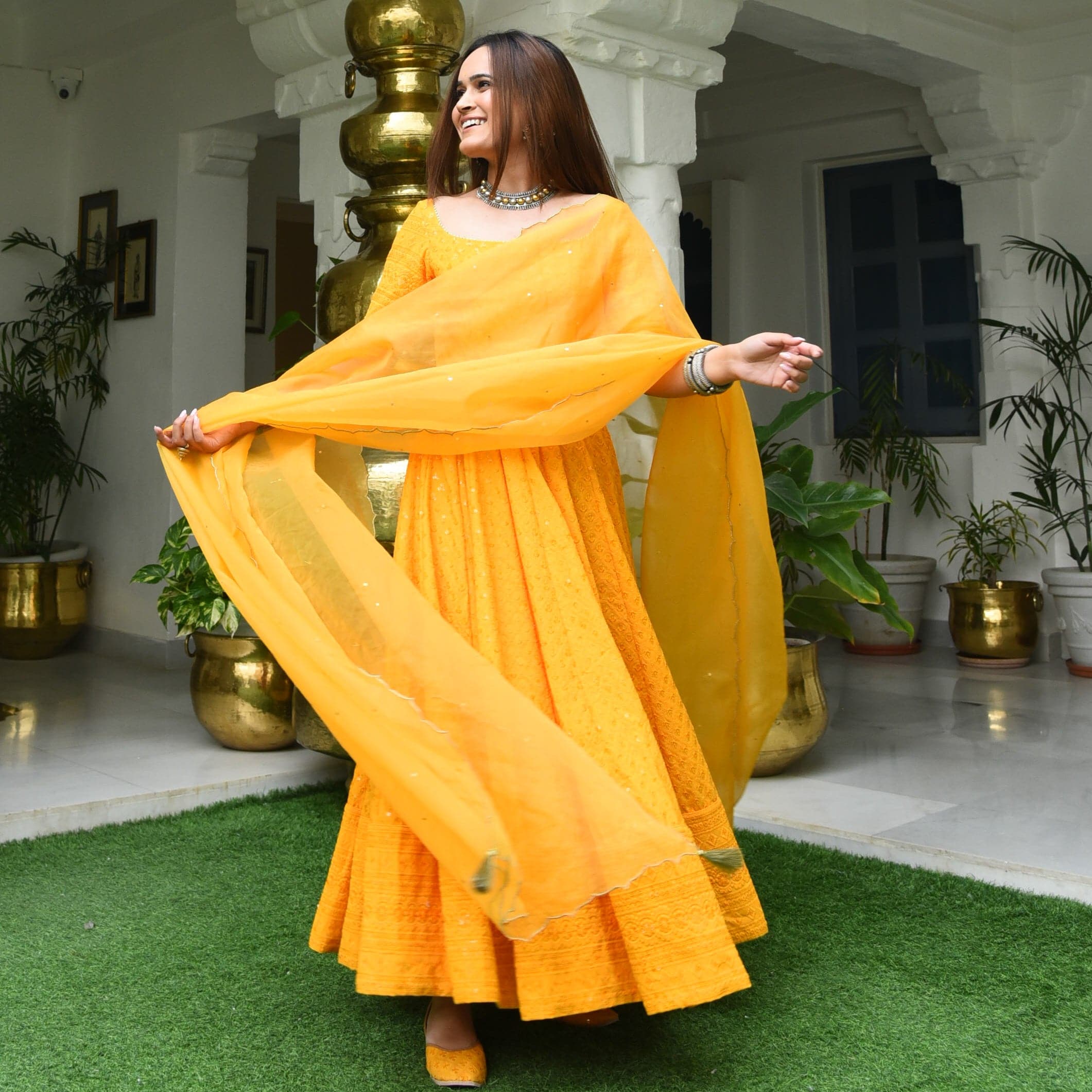 Buy Yellow Casual Wear Salwar Kameez Online for Women in USA