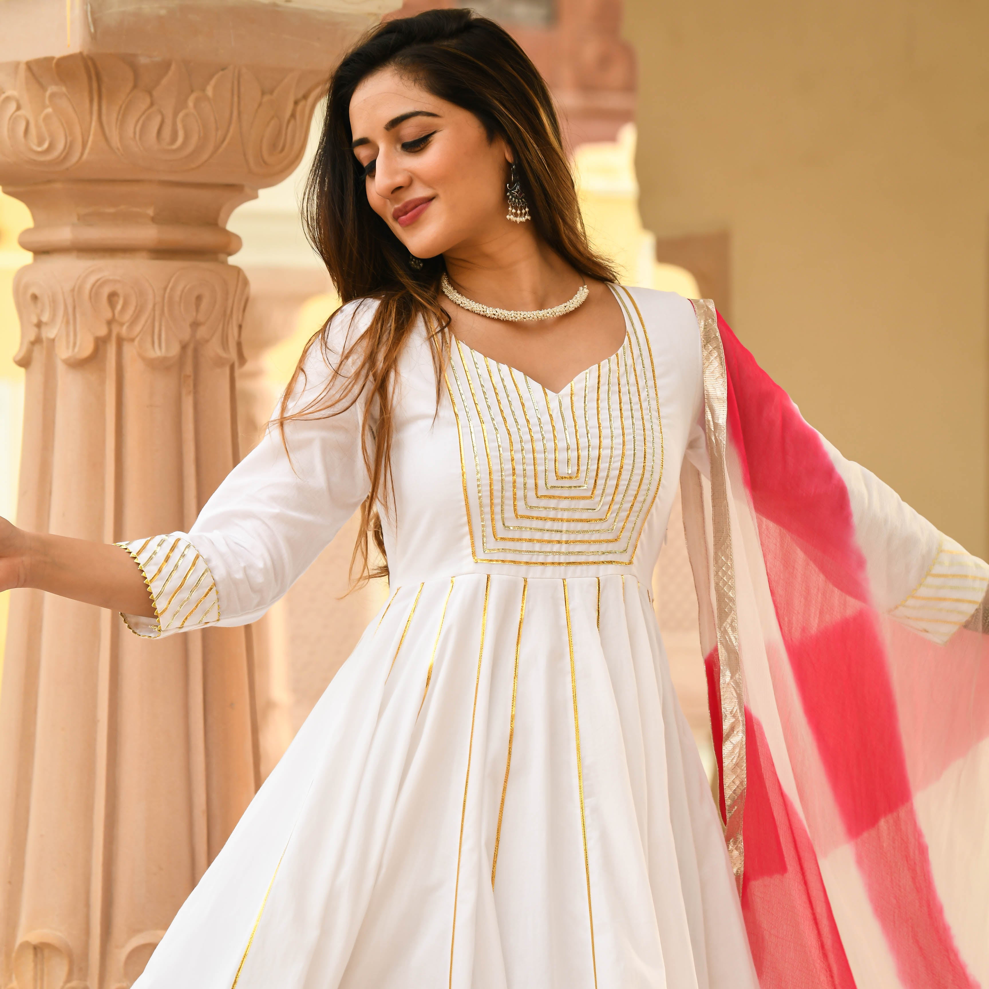 Buy White Kurta Suit Sets for Women by DIVENA Online | Ajio.com