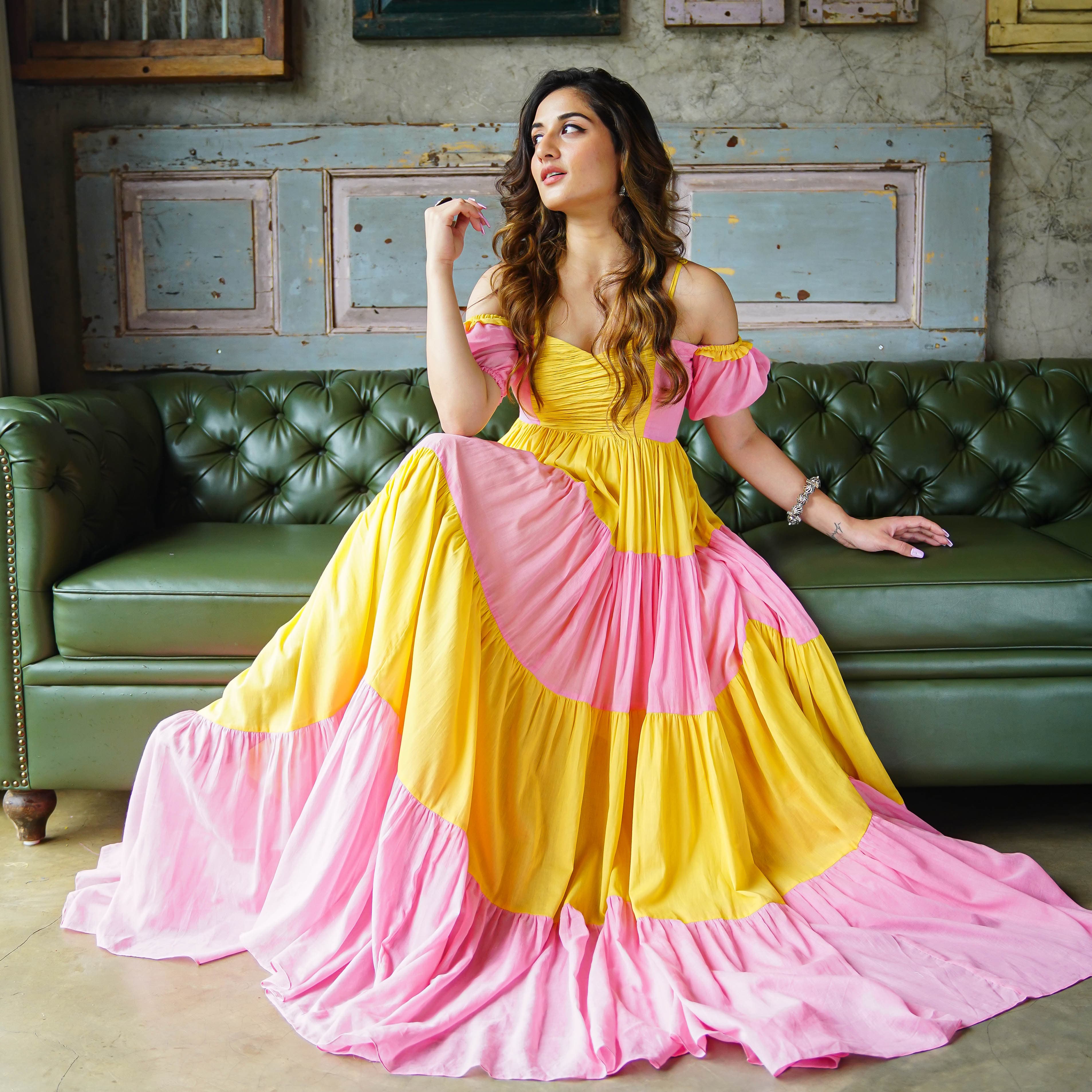 Buy Light Pink Ball Gown Online In India  Etsy India