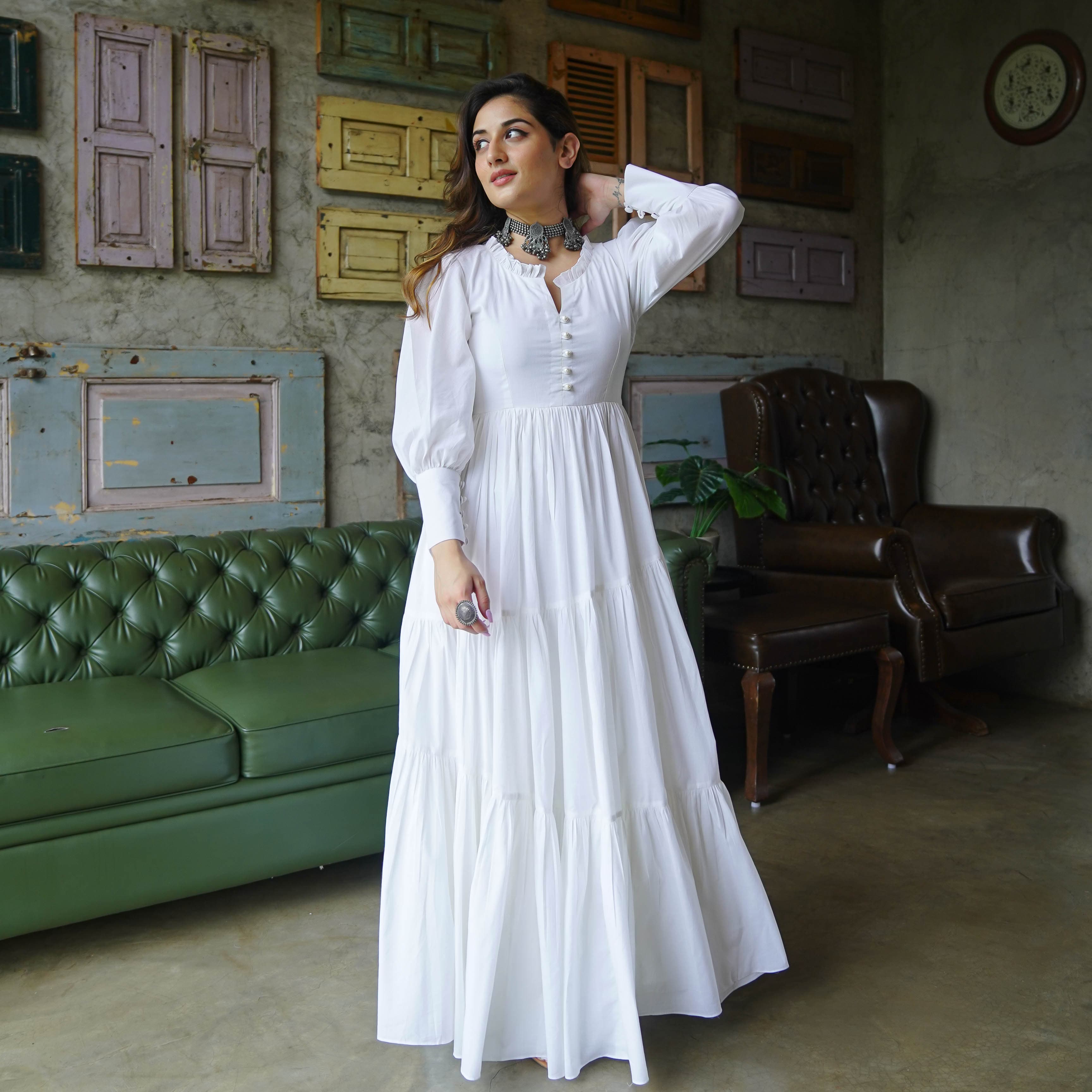 Janasya Midi Dresses  Buy Janasya Pink Cotton Woven Design Tiered Midi  Dress Online  Nykaa Fashion