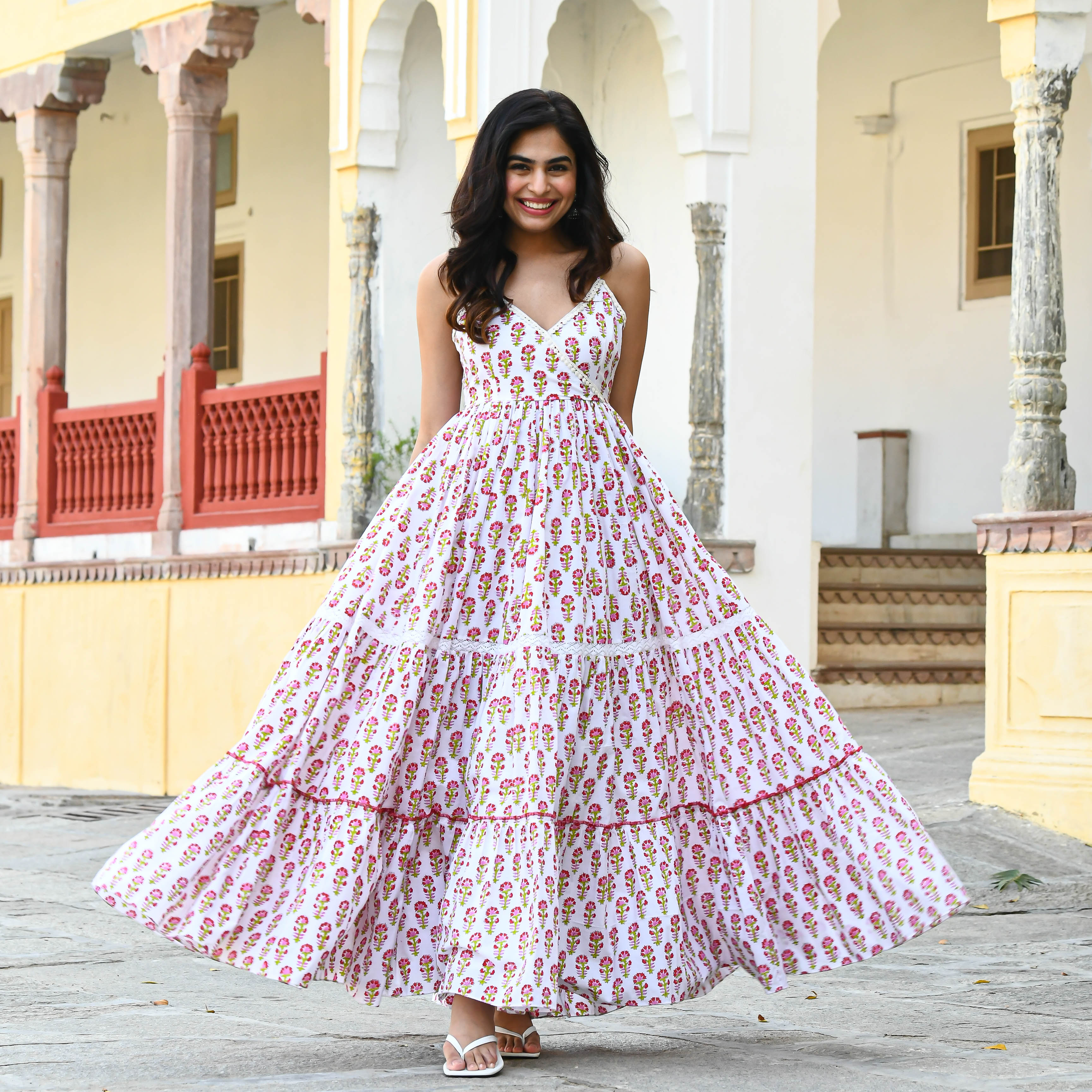 Small Butta print Cotton Dress for women online
