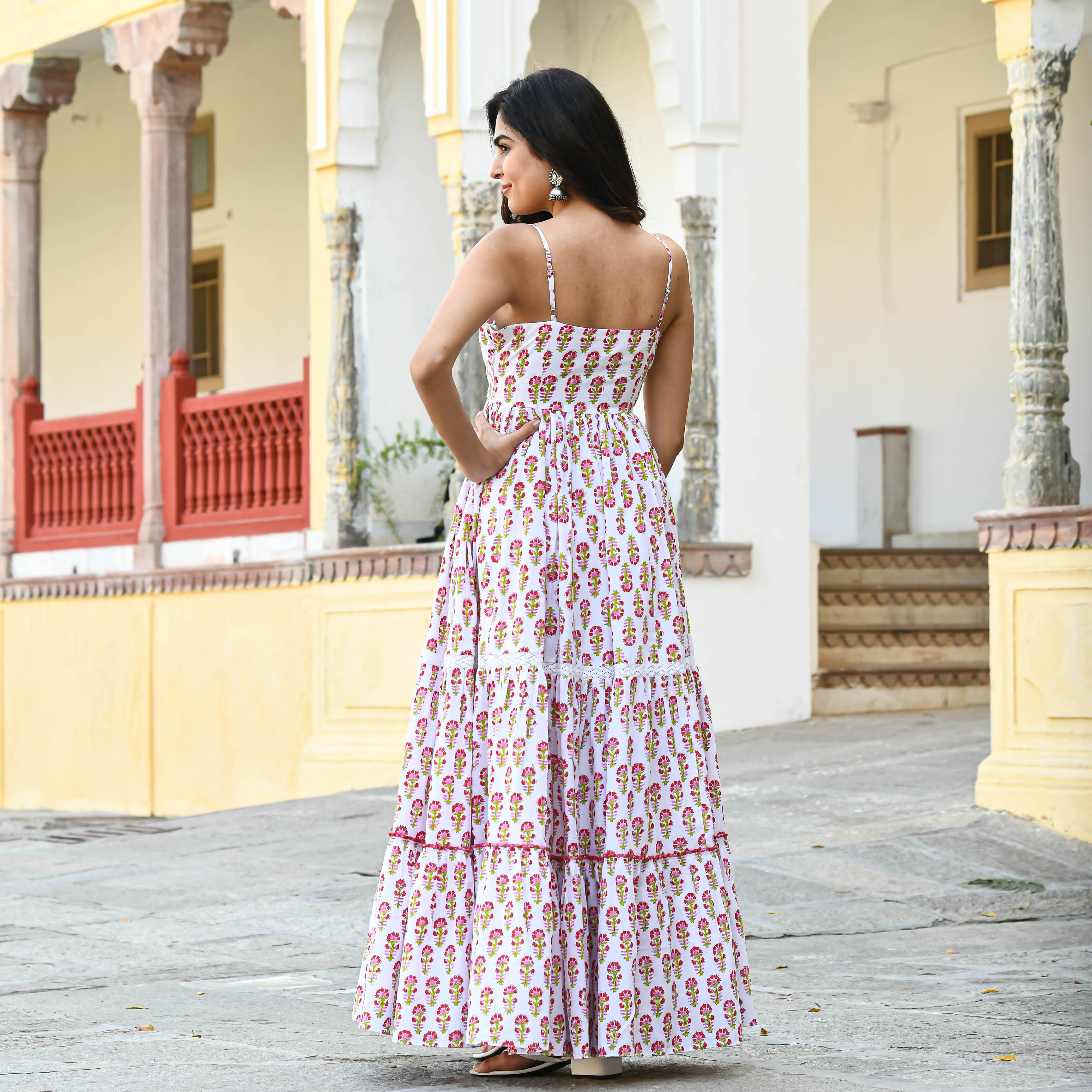 Small Butta print Cotton Dress for women online