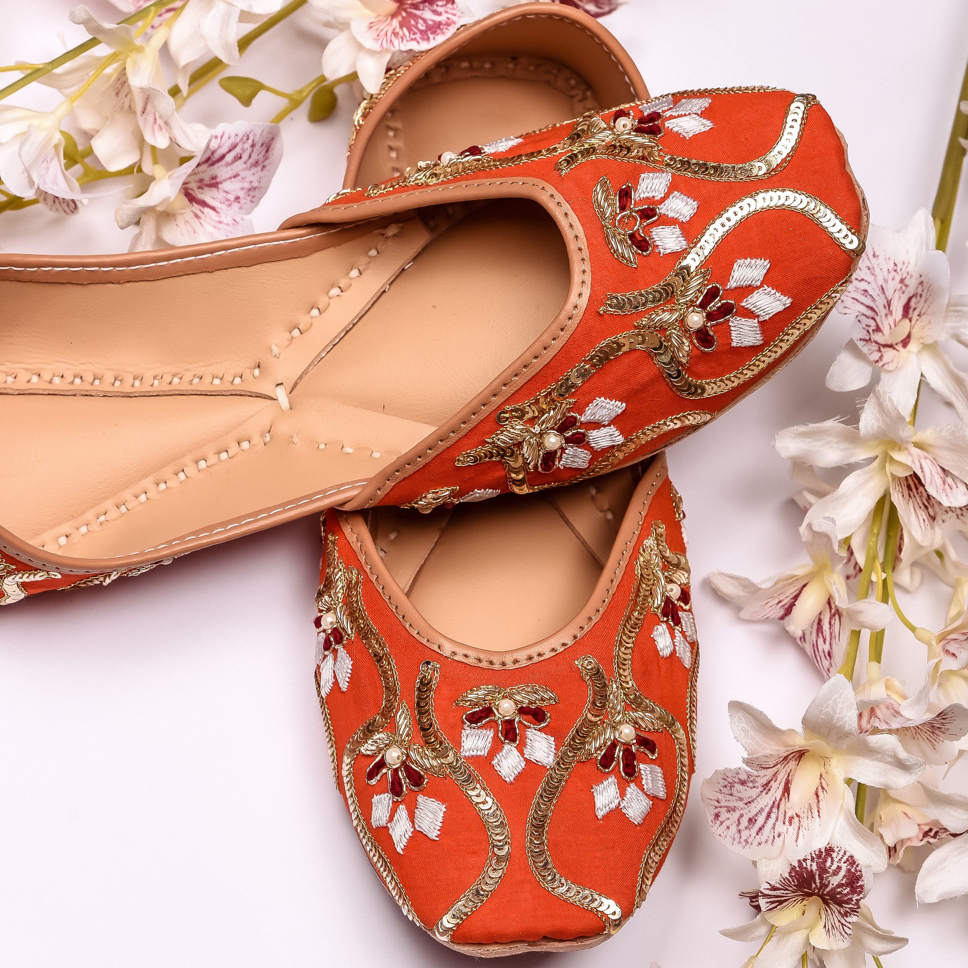 Florentina Handcrafted Hand Embroidered Jutti For Women Online